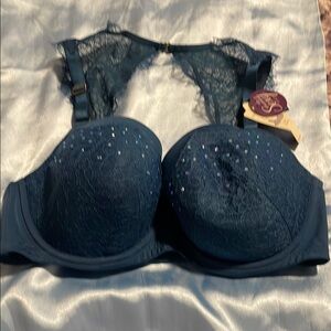 Cacique Blue Lace Bra Intimates & Sleepwear